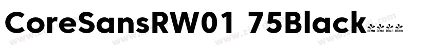 CoreSansRW01 75Black字体转换 CoreSansRW01 75Black字体转换